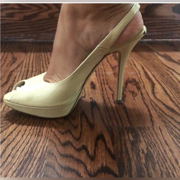 Dior Beige Slingback Peep-toe Pumps Size 38 - Picture 8 of 11